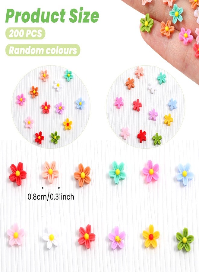 LIQWEI 200PCS Resin Daisy Flowers for Crafts, Dollhouse Miniatures, Mini Resin Daisy Flowers, Resins Mini Things, Tiny Daisy Flower for Fairy Garden, Dollhouse Micro Landscaping Decoration - Image 2